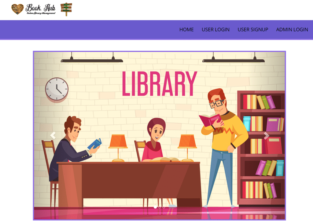 Library Management System - Login page