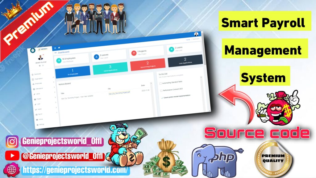Payroll Management System Project using PHP